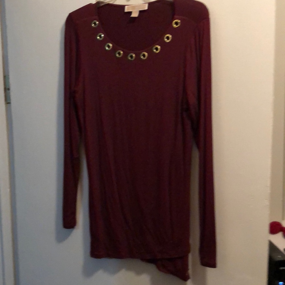 Burgundy MK long sleeve